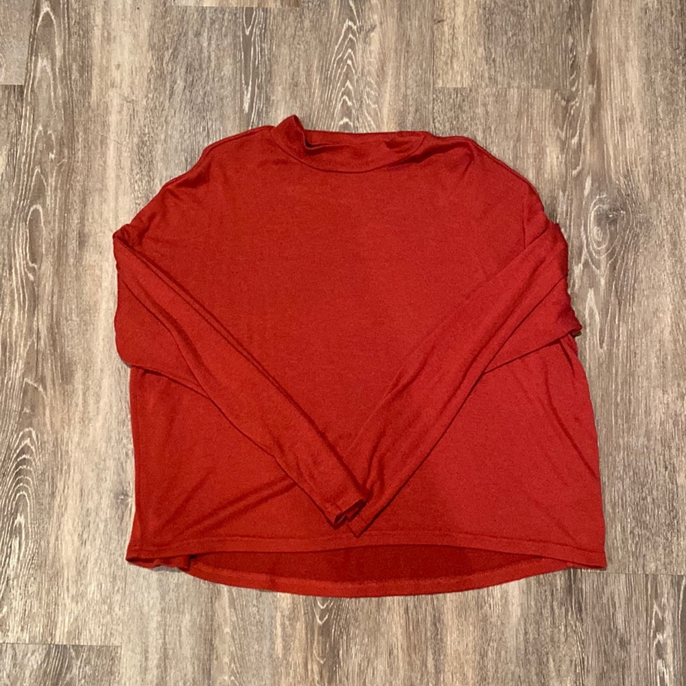 red flowy long sleeve size medium